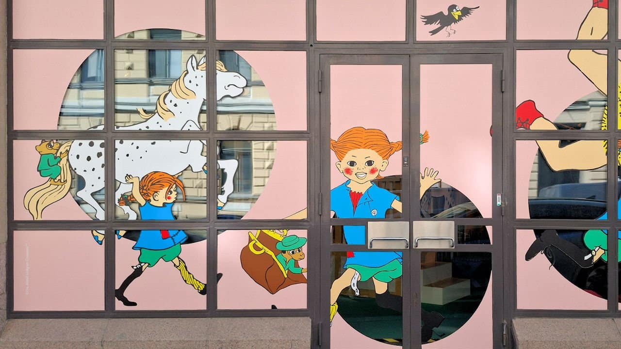 Peppi Pitkätossu -näyttelyssä